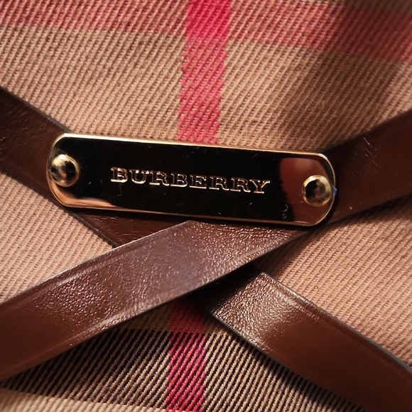 Burberry Bridle Dutton House Check Canvas and Leather Hobo - Picture 6 of 16
